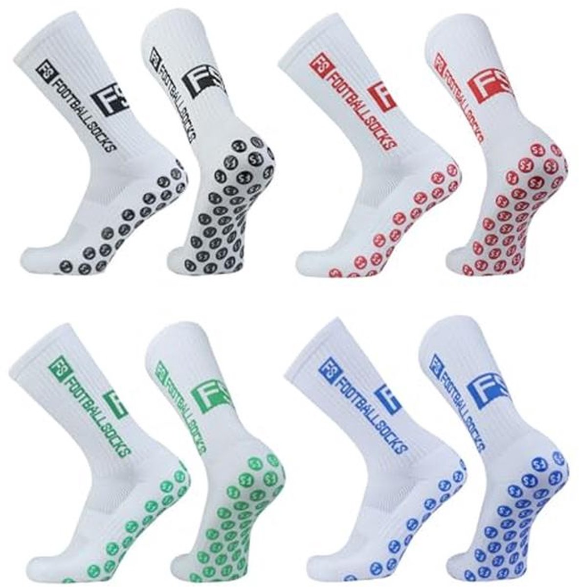 Voetbalsokken voor heren en dames - antislip, ademend, absorberend, sportsokken 39-46