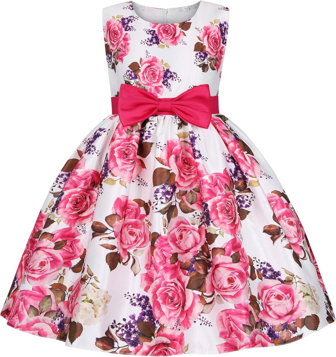 Mouwloze Bloemenjurk voor Meisjes - Perfect voor Bruiloften en Ceremonies