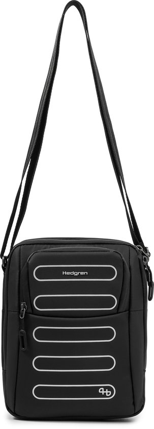 Hedgren RELAX M P sac bandoulière vertical avec protection RFID – Version M – Tissu recyclé déperlant - Noir