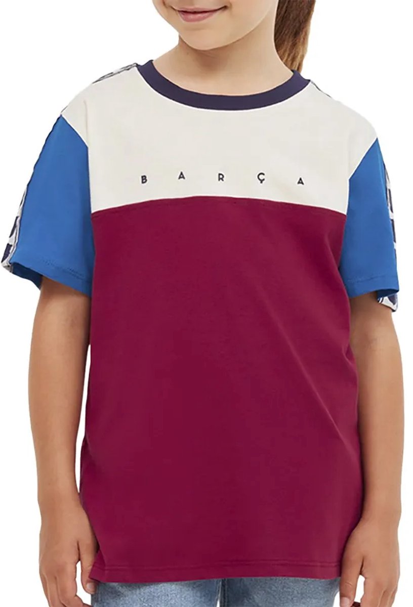 BarÇa Tape T-shirt Met Korte Mouwen Rood 6 Years Jongens,Meisjes