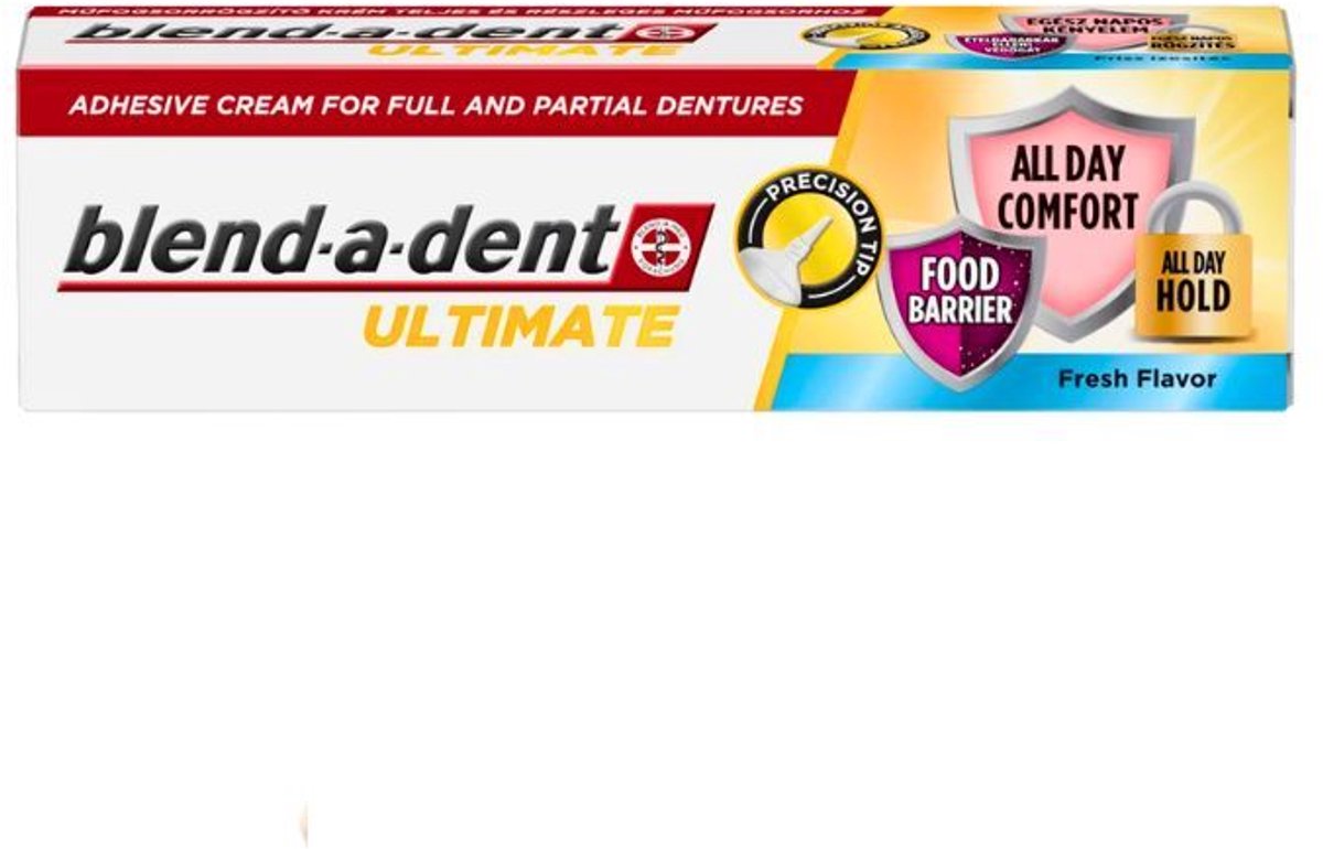 Blend-a-dent ULTIMATE - Kunstgebit Lijm - 40 g, voor volledige en gedeeltelijke protheses