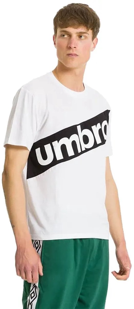 Umbro 395 T-shirt Met Korte Mouwen Wit S Man