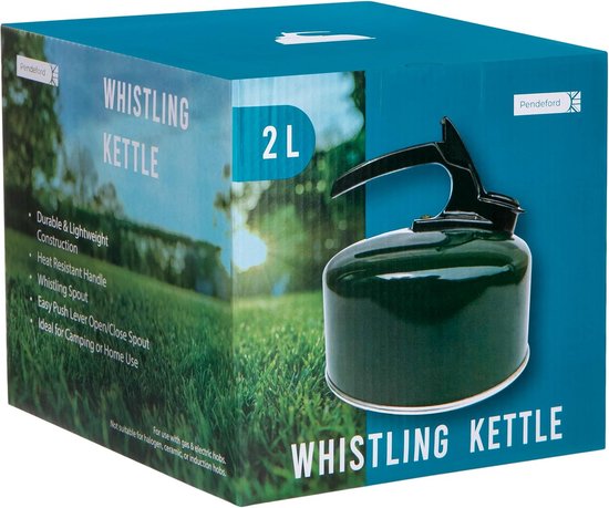 Galevrije Waterkoker RVS 2 Liter voor Op Inductie of Camping - Lichtgewicht en Draagbaar — afbeelding 2