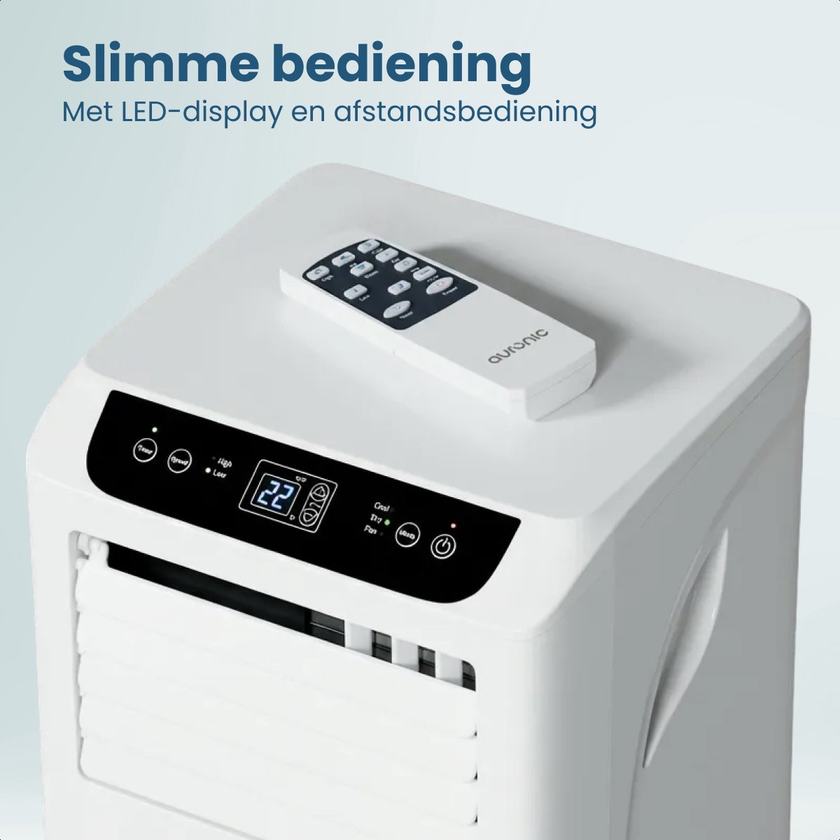 Auronic Mobiele Airco - 10.000 BTU - 4-in-1 - Airconditioning met 2 Raamafdichtingskits - Ventilator - Ontvochtiger - Tot 25m² - Wit — afbeelding 10