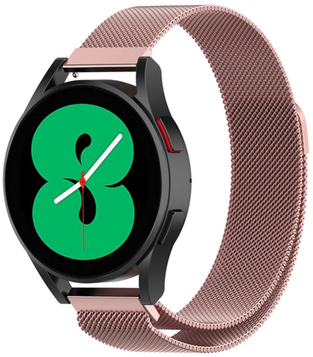 By Qubix - Milanese bandje - Rosé goud - geschikt voor Huawei Watch 5 - 46mm
