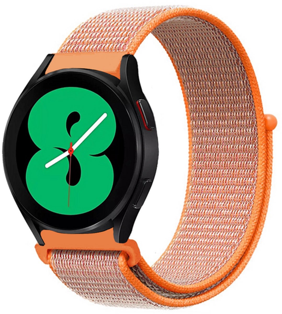 By Qubix - Sport Loop nylon bandje - Oranje - geschikt voor Huawei Watch 5 - 46mm