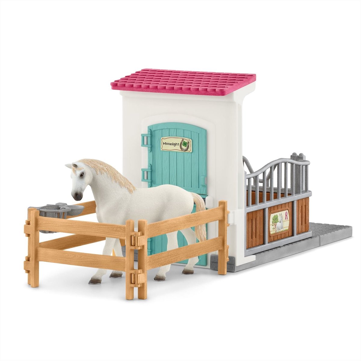 schleich HORSE CLUB - Paardenbox - Speelfigurenset - Kinderspeelgoed voor Jongens en Meisjes - 5 tot 12 jaar - 42569 — afbeelding 5