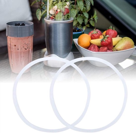 Afdichtring Blender Juicer 600W - Witte Rubberen O-ring Pakkingen 2 Stuks Nieuwe Vervanging van Redmax — afbeelding 4