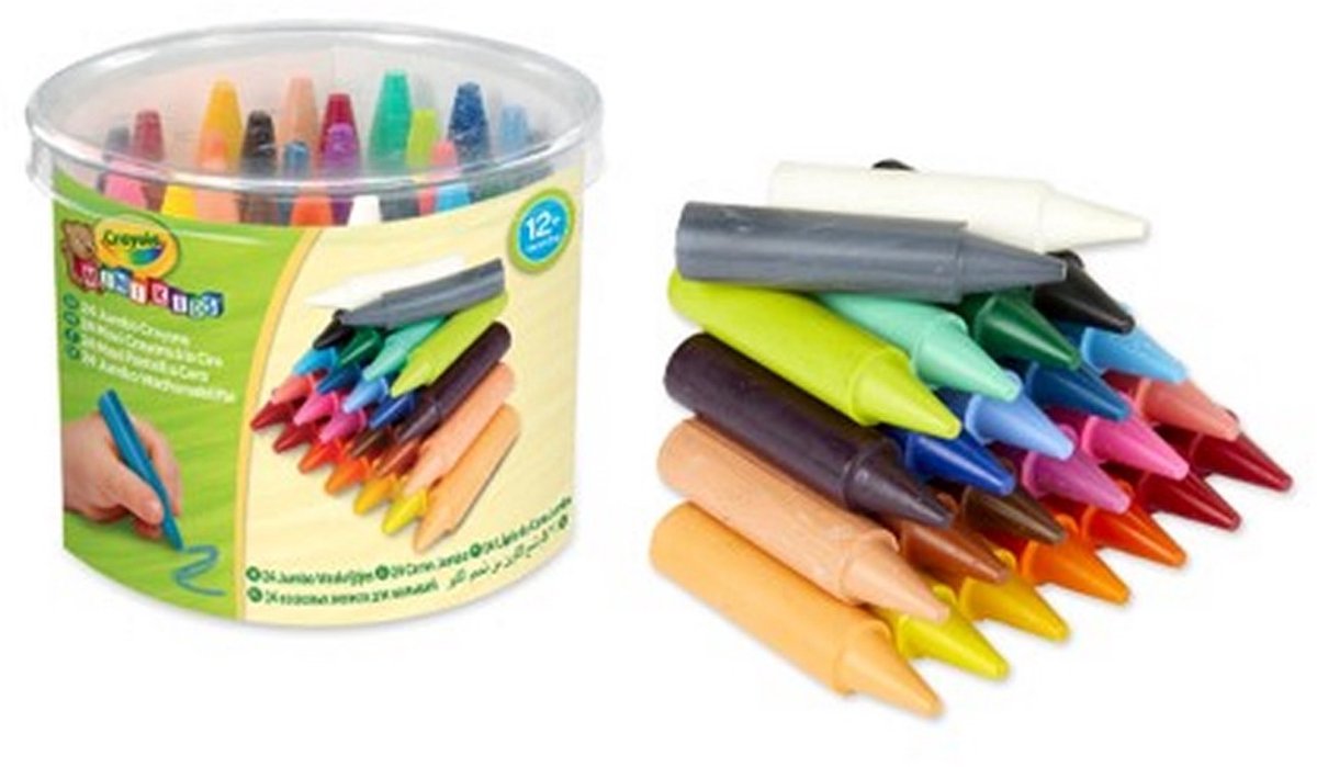 Crayola - Mini Kids - Krijt - 24 Dikke Waskrijtjes Voor Kinderen — afbeelding 8
