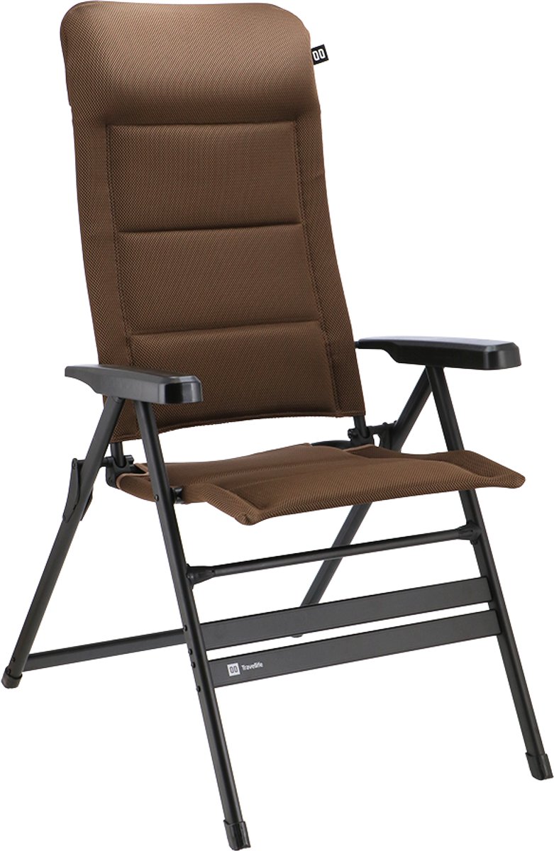 Travellife Barletta Standenstoel Comfort XL Bruin - Extra brede zitting - Rugleuning in 7 standen verstelbaar