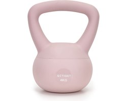 Actiget® Zachte Kettle Bell | Kettlebell | 4 kg | Roze