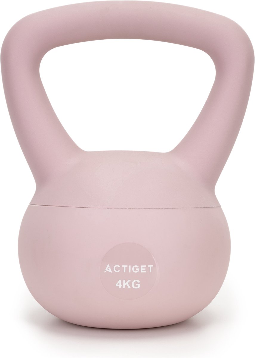 Actiget® Zachte Kettle Bell | Kettlebell | 4 kg | Roze