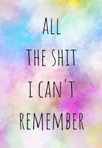 I Cant Remember My Password: Internet Password Notebook For Forgetful People Password Logbook 6" x 9" 140 Page Password Keeper