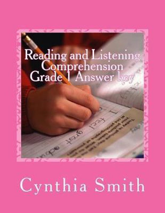 Reading and Listening Comprehension Grade 1 Answer key - cover