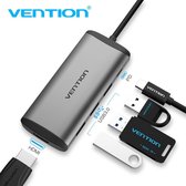 Vention USB C Hub, Docking Station 5 in 1 - USB 3.0, HDMI & PD Oplaad poort - 4K Ultra HD - Macbook en Windows