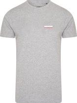 Subprime - Heren Tee SS Shirt Chest Logo Grey - Grijs - Maat XXL