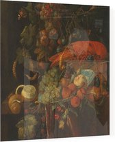 Stilleven met vruchten en een kreeft, Jan Davidsz. de Heem - Foto op Plexiglas - 80 x 80 cm