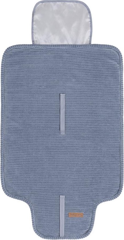 Product: Baby's Only Verschoonmatje Sense - Verschoningsmatje voor onderweg - Vintage Blue - Inclusief opbergzakje, van het merk Baby's Only