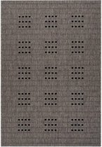Grijs Taupe vloerkleed - 200x290 cm  -  A-symmetrisch patroon - Modern