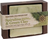 Aromaesti Handgemaakte Olijfzeep met Spirulina & Groene Klei