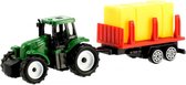 Mini Tractor Met 2 Aanhangers