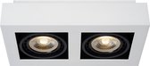 Spot de plafond Lucide ZEFIX - LED Dim pour chauffer - GU10 - 2x12W 2200K / 3000K - Blanc