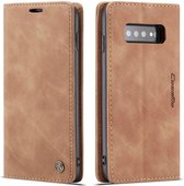 CASEME - Samsung Galaxy S10 Retro Wallet Case - Bruin