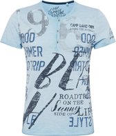 Camp David ® Henley T-Shirt met gebruikte prints