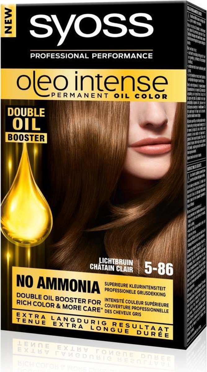 Syoss Oleo Intense 5-86 Lichtbruin - 3 st - voordeelverpakking