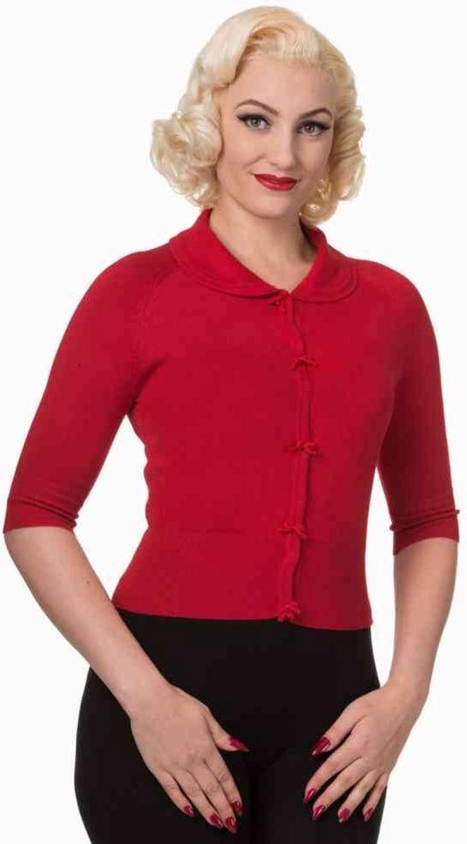 Dancing Days - April Cardigan - M - Rood