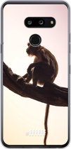 LG G8 ThinQ Hoesje Transparant TPU Case - Macaque #ffffff