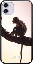 iPhone 11 Hoesje TPU Case - Macaque #ffffff