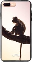 iPhone 8 Plus Hoesje TPU Case - Macaque #ffffff