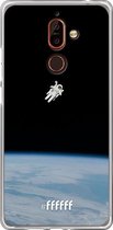 Nokia 7 Plus Hoesje Transparant TPU Case - Spacewalk #ffffff