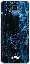 Samsung Galaxy J6 (2018) Hoesje Transparant TPU Case - Bubbling Blues #ffffff