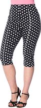 Dancing Days Capri broek -3XL- POLKA LOVE Zwart