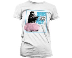 DC Comics Harley Quinn Dames Tshirt -2XL- Birds Of Prey - Gopher Tutu Logo Wit