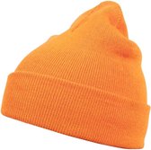MSTRDS - Beanie Basic Flap neonorange one size Beanie Muts - Oranje
