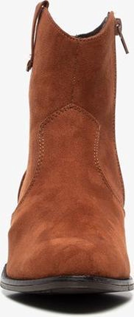 Blue Box dames western enkellaarsjes Cognac Maat 37 Blue Box dames western enkellaarsjes Cognac Maat 37