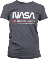 NASA Dames Tshirt -M- United States Grijs