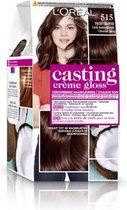 3x L'Oréal Casting Creme Gloss Haarverf 515 Licht Kastanjebruin