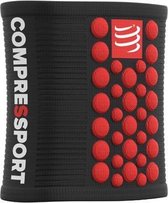 Compressport Sweatbands 3D.Dots - zwart/rood - maat One size
