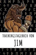 Trainingstagebuch von Jim: Personalisierter Tagesplaner für dein Fitness- und Krafttraining im Fitnessstudio oder Zuhause