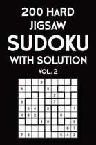 200 Hard Jigsaw Sudoku With Solution Vol. 2: 9x9, Puzzle Book, 2 puzzles per page