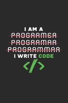 I write code: 6x9 Programming - dotgrid - dot grid paper - notebook - notes