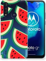 Telefoon Hoesje Motorola Moto G8 Power Lite Hoesje Bumper Doorzichtig Watermelons