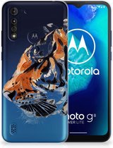 Silicone Case Motorola Moto G8 Power Lite Telefoonhoesje Tiger