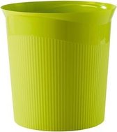 Corbeille à papier HAN Re-LOOP, 13 litres ronde, citron vert 100% matière recyclée HA-18148-950