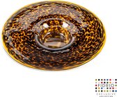 Design schaal Plate - Fidrio LEPPARD - glas, mondgeblazen - diameter 45 cm