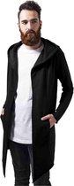 Urban Classics Lange cardigan -3XL- Long Hooded Open Edge Zwart